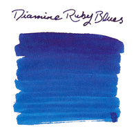 Diamine Ruby Blues - Ink Sample