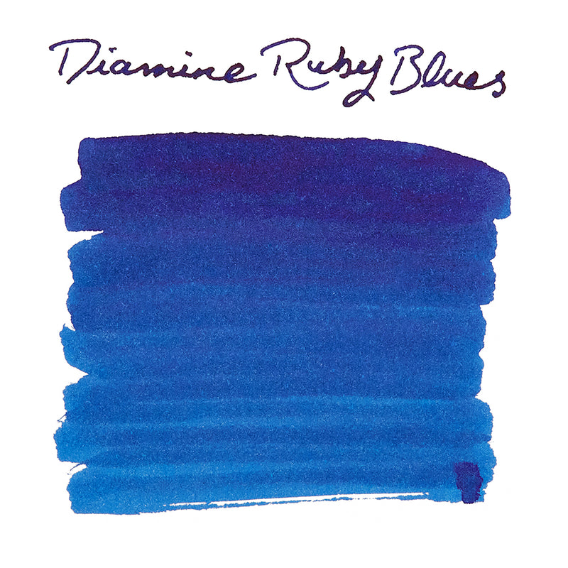 Diamine Ruby Blues - Ink Sample