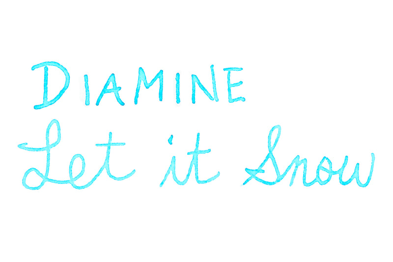 Diamine Let It Snow - Ink Sample