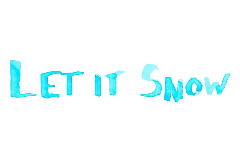 Diamine Let It Snow - Ink Sample