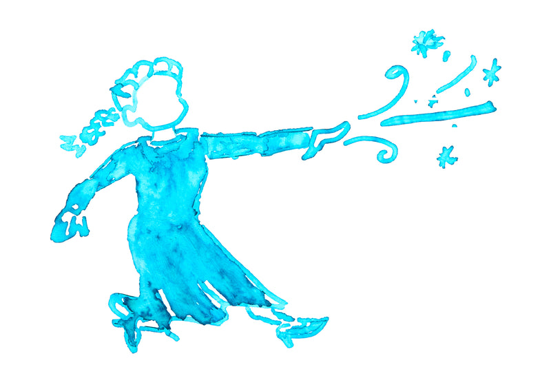 Diamine Let It Snow - Ink Sample