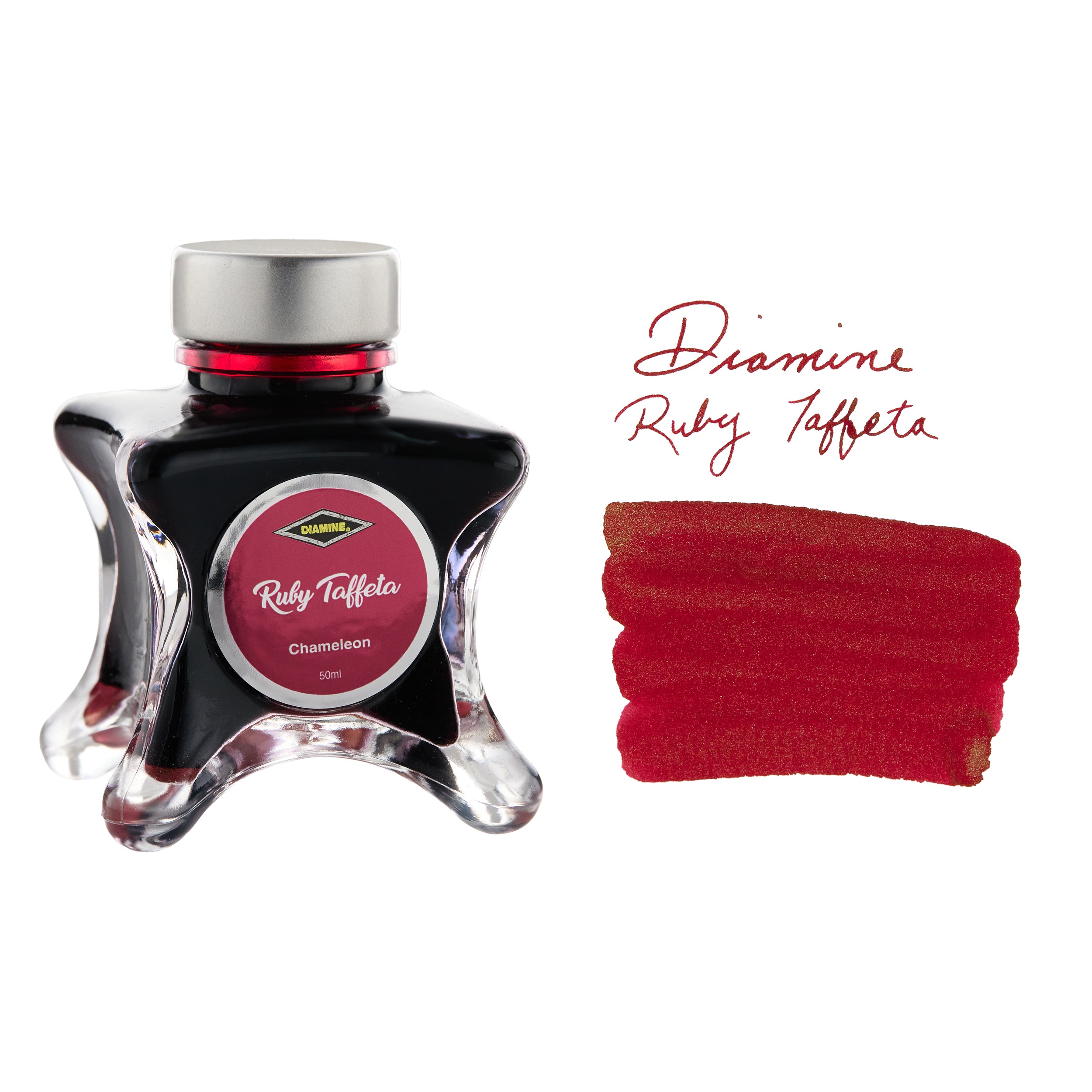 Diamine Ruby Taffeta - 50ml Bottled Fountain Pen Ink - The Goulet