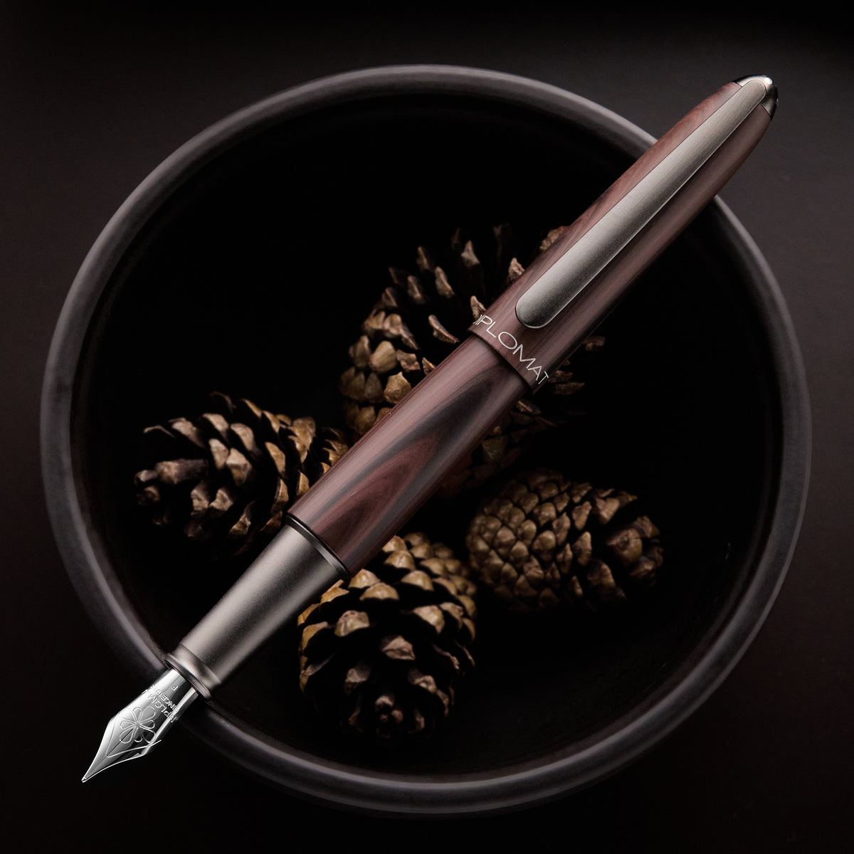 Diplomat Aero Fountain Pen - Black Forest