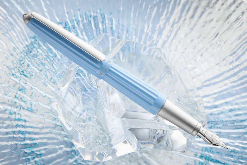 Diplomat Aero Fountain Pen - Ice Blue (Special Edition)