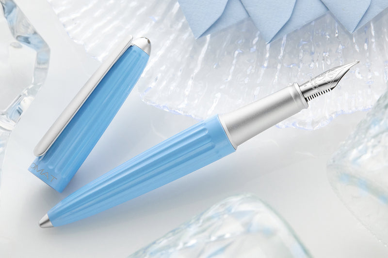 Diplomat Aero Fountain Pen - Ice Blue (Special Edition)