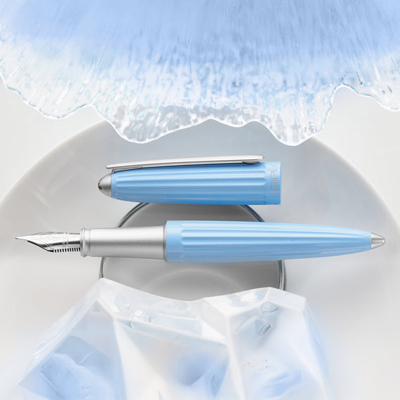 Diplomat Aero Fountain Pen - Ice Blue (Special Edition)