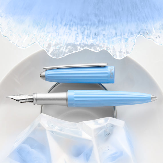 Diplomat Aero Fountain Pen - Ice Blue (Special Edition)