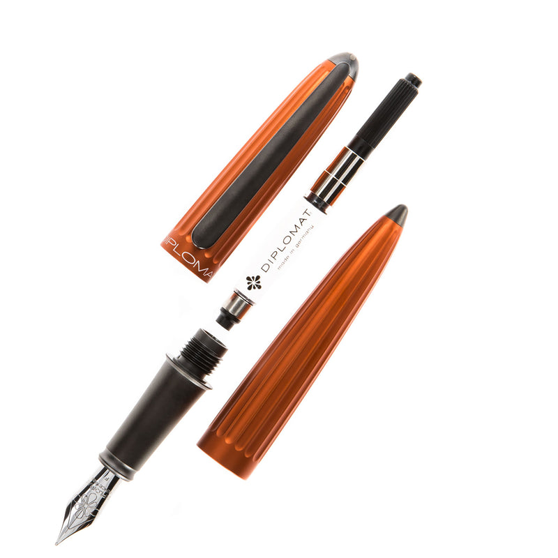 Diplomat Aero Fountain Pen - Orange