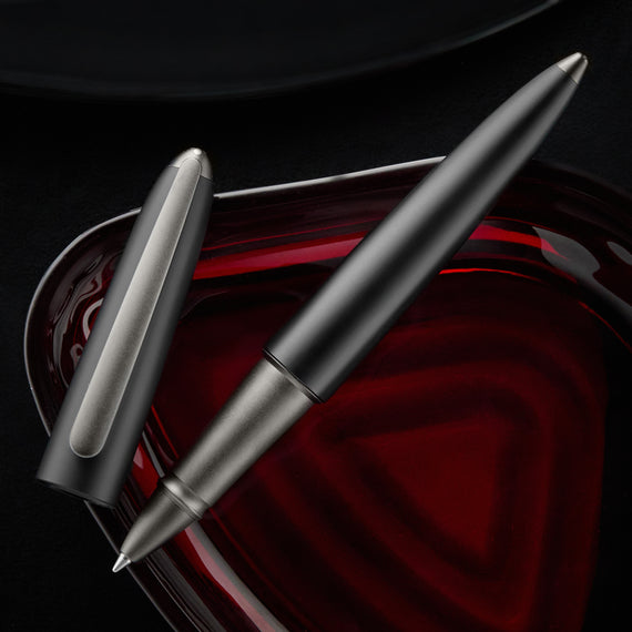 Diplomat Aero Rollerball Pen - Pure Black 