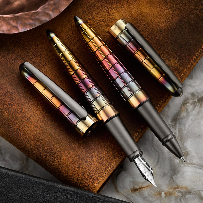 Diplomat Aero Fountain Pen - Rhomb Flame