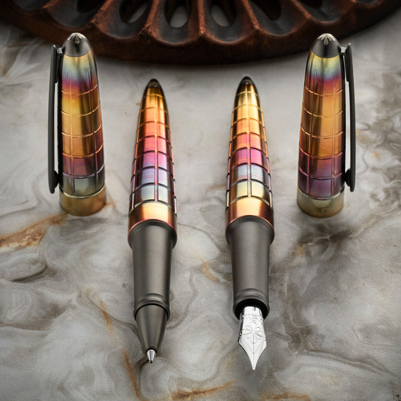 Diplomat Aero Fountain Pen - Rhomb Flame