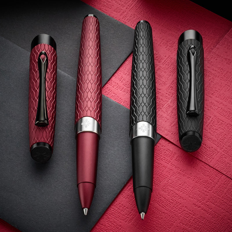 Diplomat Cobra Rollerball Pen - Burgundy Red