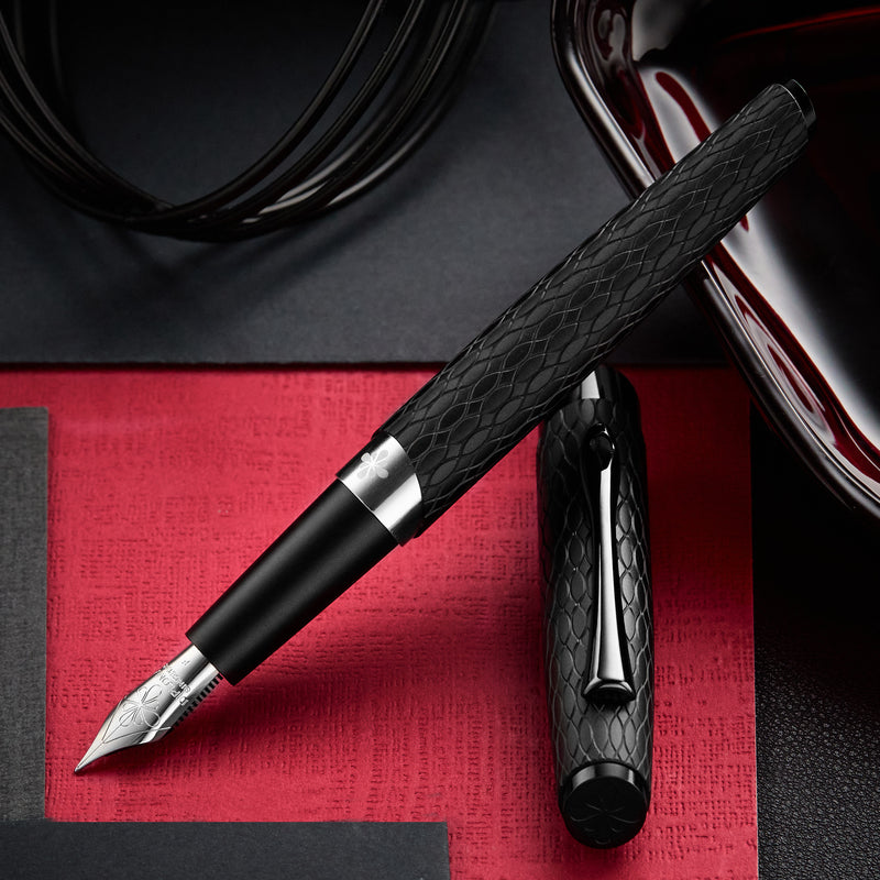 Diplomat Cobra Fountain Pen - Matte Black