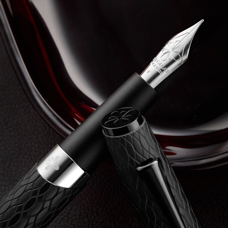 Diplomat Cobra Fountain Pen - Matte Black