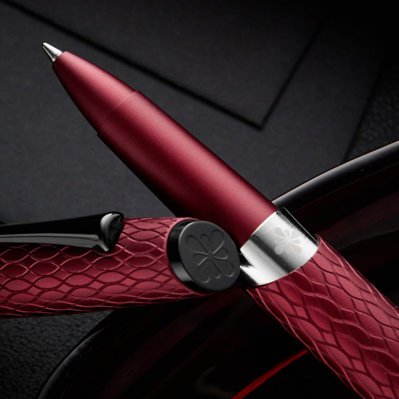 Diplomat Cobra Rollerball Pen - Burgundy Red