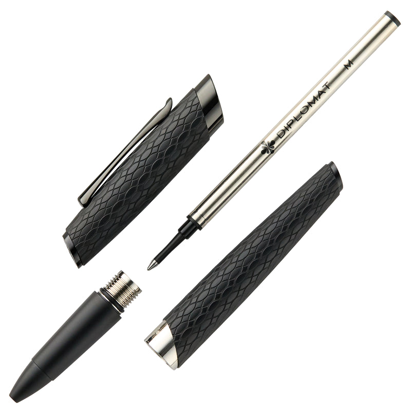 Diplomat Cobra Rollerball Pen - Matte Black