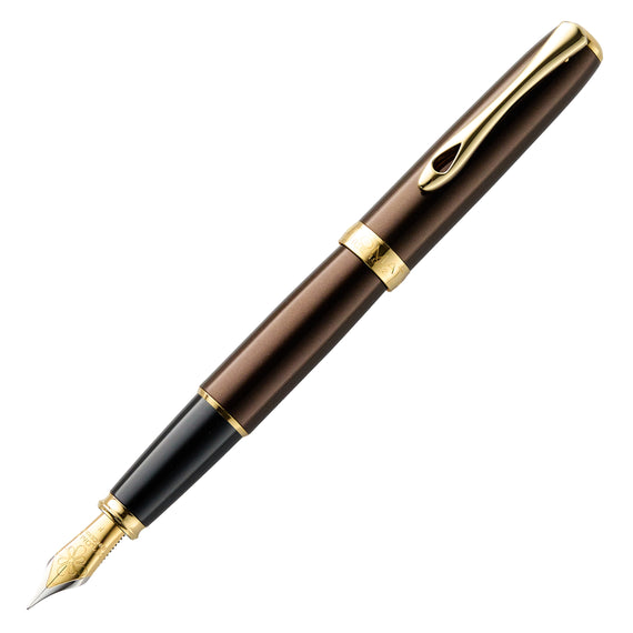 Diplomat Excellence A2 Fountain Pen - Marrakesh Brown/Gold