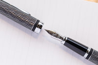 Diplomat Excellence A Plus Fountain Pen - Wave Guilloche Lapis Black