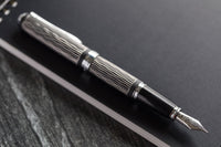 Diplomat Excellence A Plus Fountain Pen - Wave Guilloche Lapis Black
