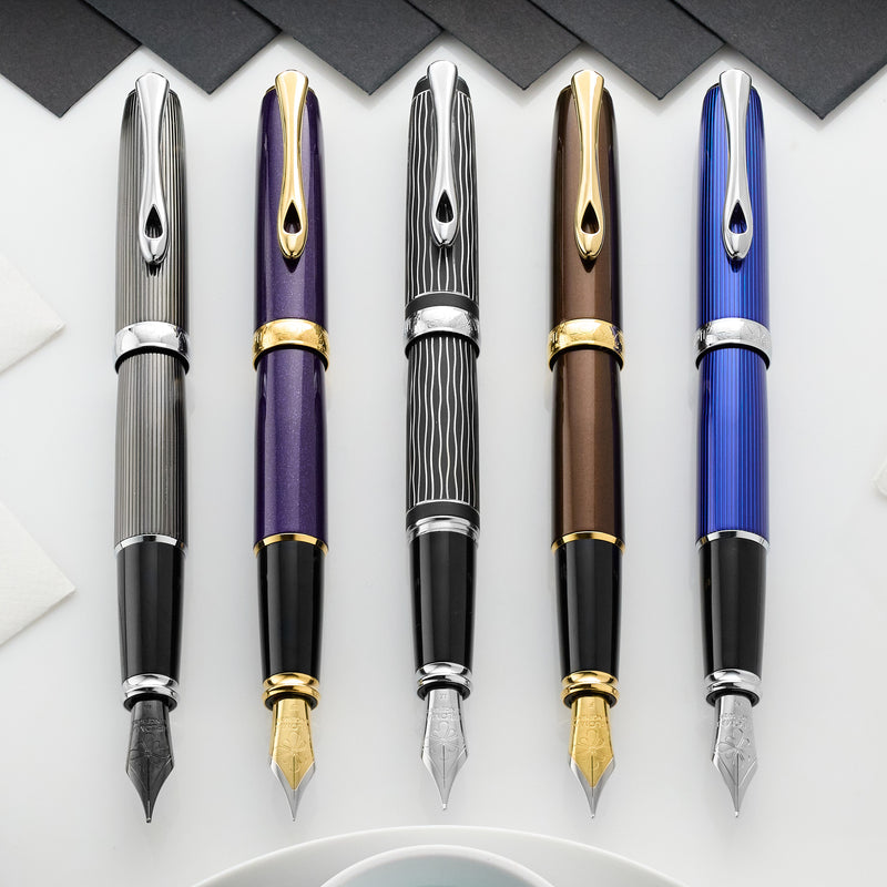 Diplomat Excellence A2 Fountain Pen - Marrakesh Brown/Gold