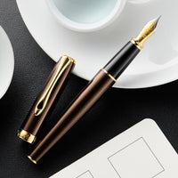 Diplomat Excellence A2 Fountain Pen - Marrakesh Brown/Gold