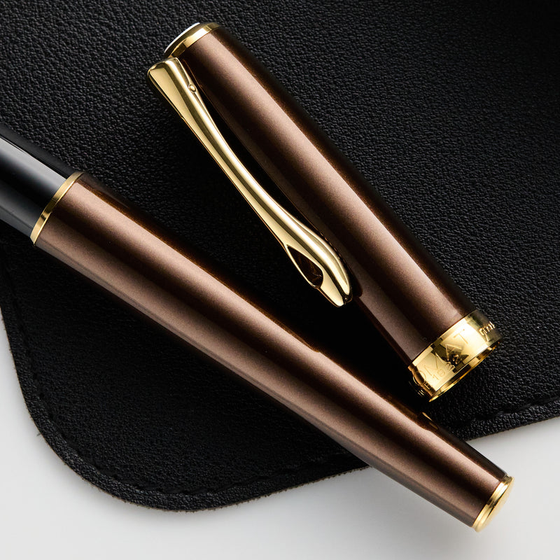 Diplomat Excellence A2 Fountain Pen - Marrakesh Brown/Gold