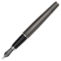 Diplomat Excellence A2 Fountain Pen - Guilloche Black/Chrome
