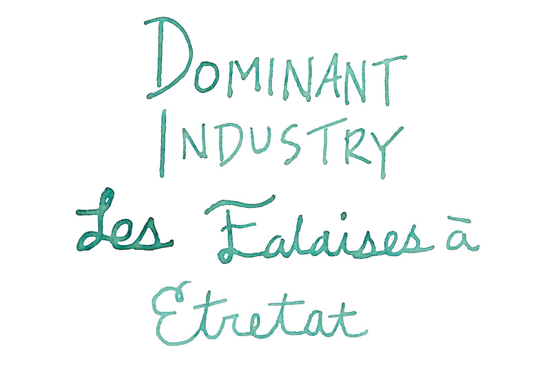 Dominant Industry Les Falaises a Étretat (Pearl) - Ink Sample
