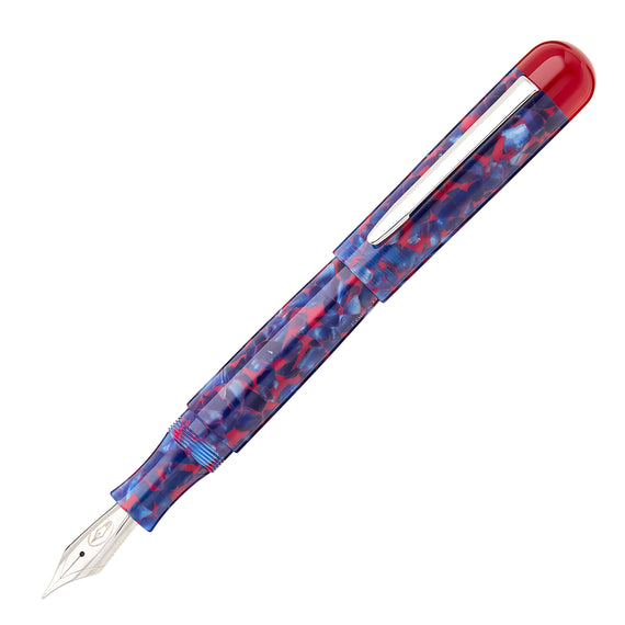 Edison Comet Fountain Pen - Cobalt Magma