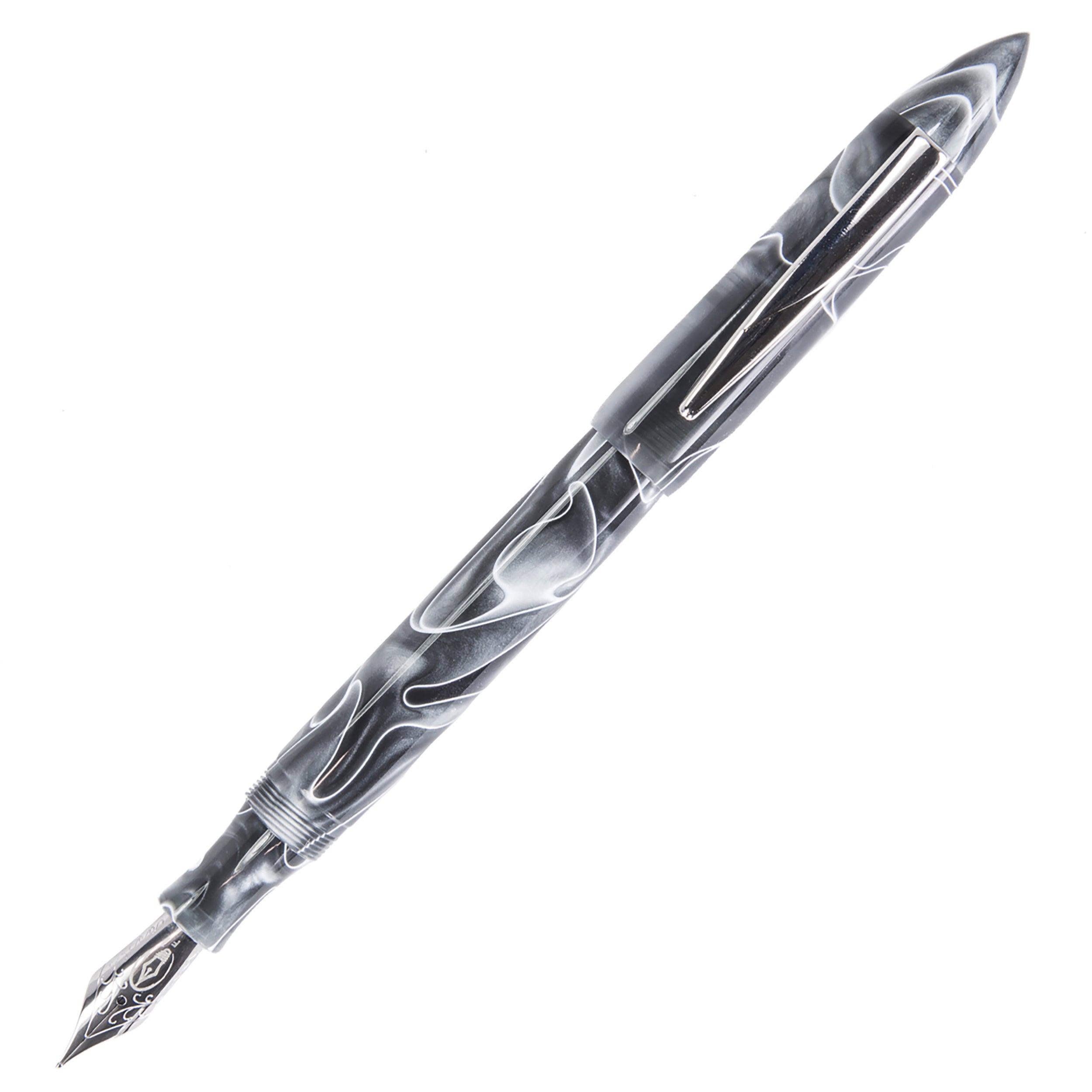 Edison Premiere Fountain Pen - Smoke and Mirrors - The