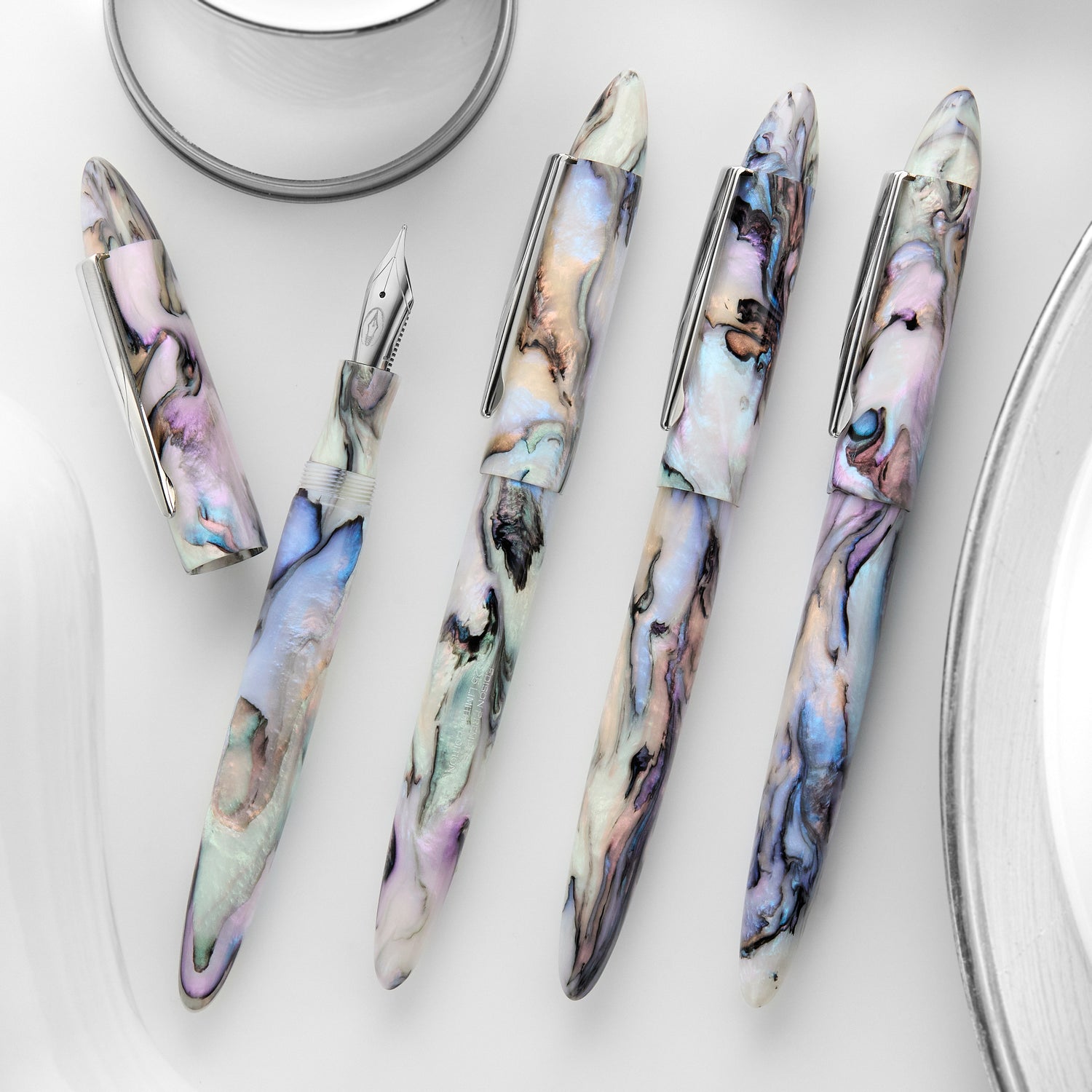Edison Premiere Fountain Pen - Papillon Light (LE) - The Goulet Pen Company Edison Premiere Fountain Pen - Papillon Light (LE) - The Goulet Pen Company