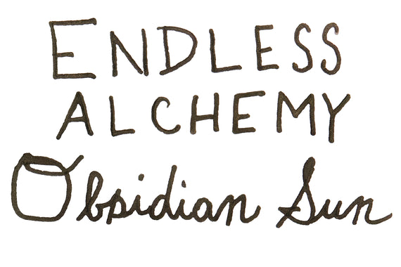 Endless Alchemy Obsidian Sun - Ink Sample