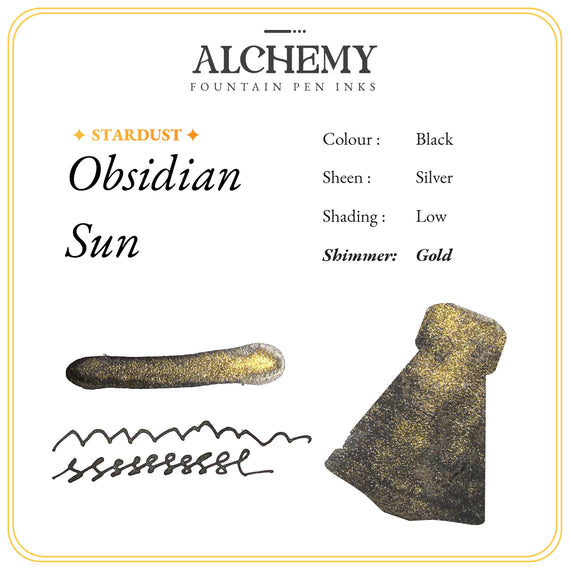 Endless Alchemy Obsidian Sun - 45ml Bottled Ink