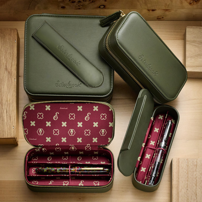 Esterbrook Triple Pen Nook - Moss Green