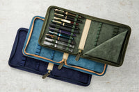 Esterbrook 20 Pen Zipper Canvas Pen Case - Army Green