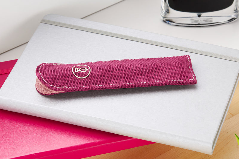 Esterbrook Canvas Single Pen Sleeve -  Magenta (Limited Edition)