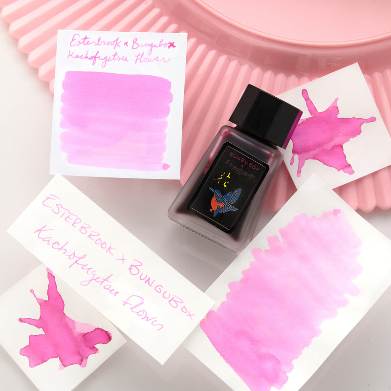 Esterbrook X BUNGUBOX Kachofugetsu Flower - 30ml Bottled Ink (Limited Edition)