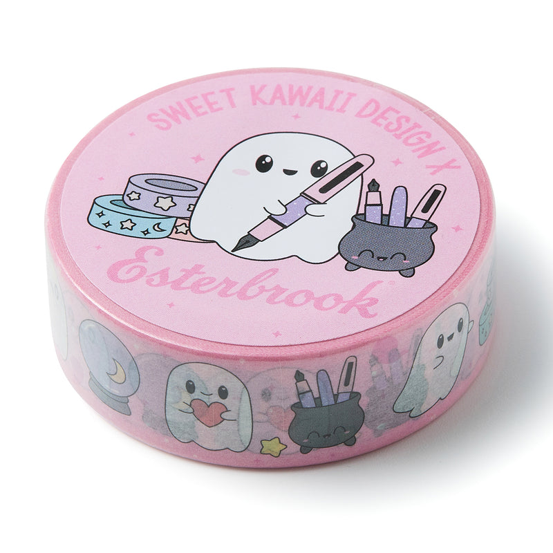 Esterbrook Washi Tape - Halloween Pastel Pink Ghosts (Special Edition)