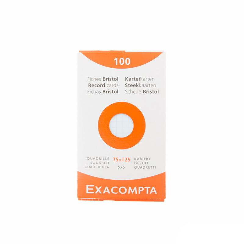 Exacompta Pastel Index Cards (3 x 5) - Graph