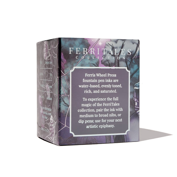 Ferritales collection packaging with text on a white background