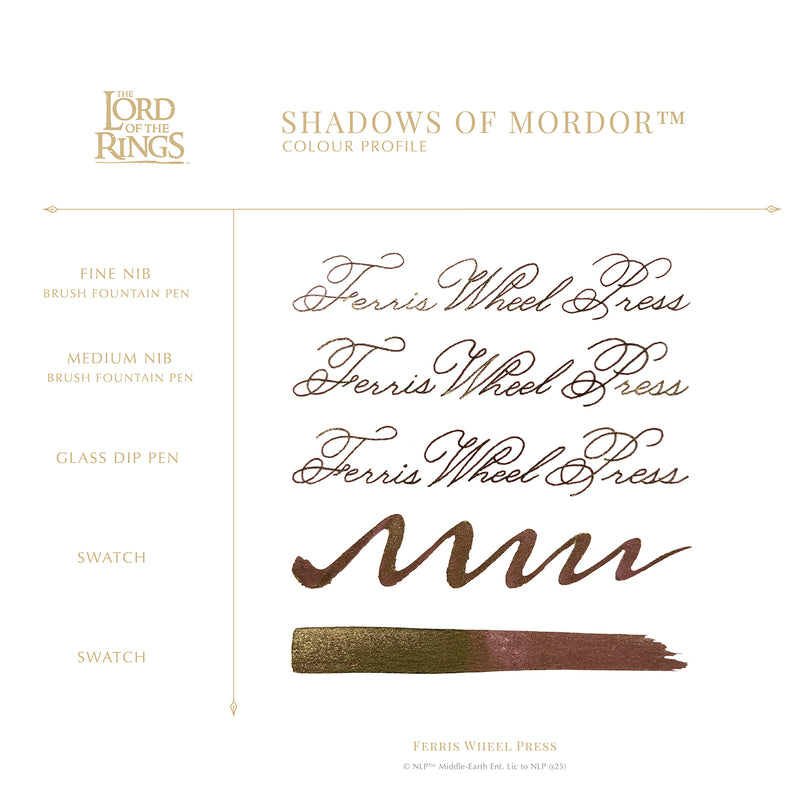 Ferris Wheel Press Lord of the Rings Bijou Fountain Pen & Ink Set - Sauron