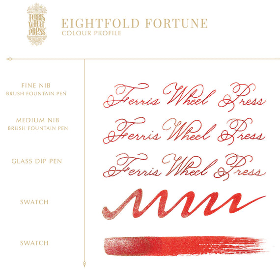 Ferris Wheel Press Eightfold Fortune  - Ink Sample