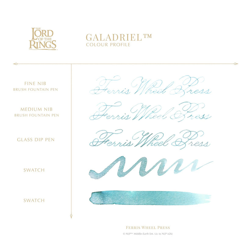 Ferris Wheel Press Lord of the Rings Galadriel - 38ml Signature Bottled Ink (Special Edition)