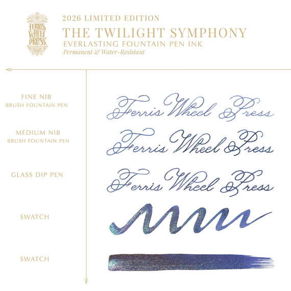 Ferris Wheel Press The Twilight Symphony - Ink Sample
