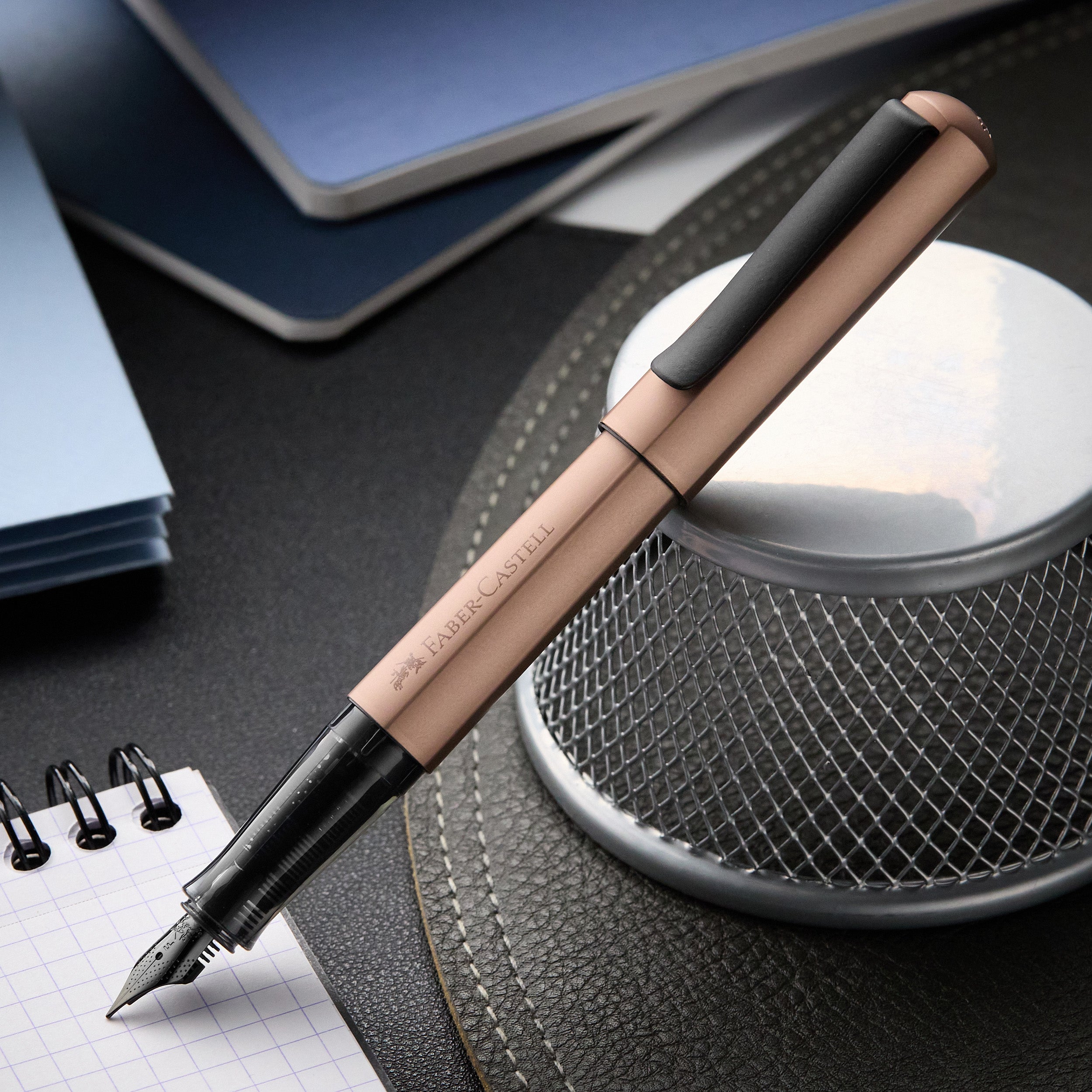 Faber-Castell Hexo Fountain Pen - Bronze - The Goulet Pen Company