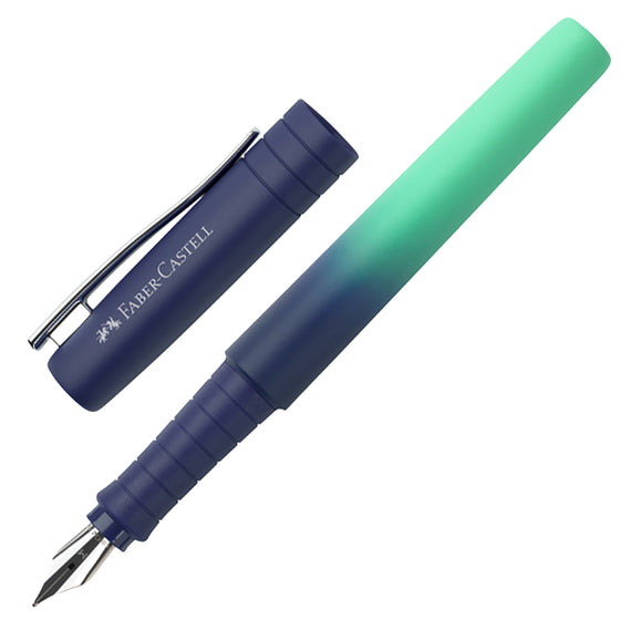 Faber Castell Poly Ball Flow Fountain Pen - Buzzing Blue