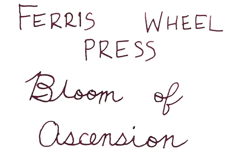 Ferris Wheel Press Bloom of Ascension - Ink Sample
