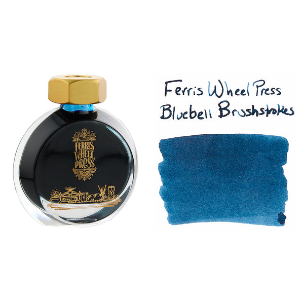 Ferris Wheel Press Bluebell Brushstrokes - 38ml Bottled Ink - The