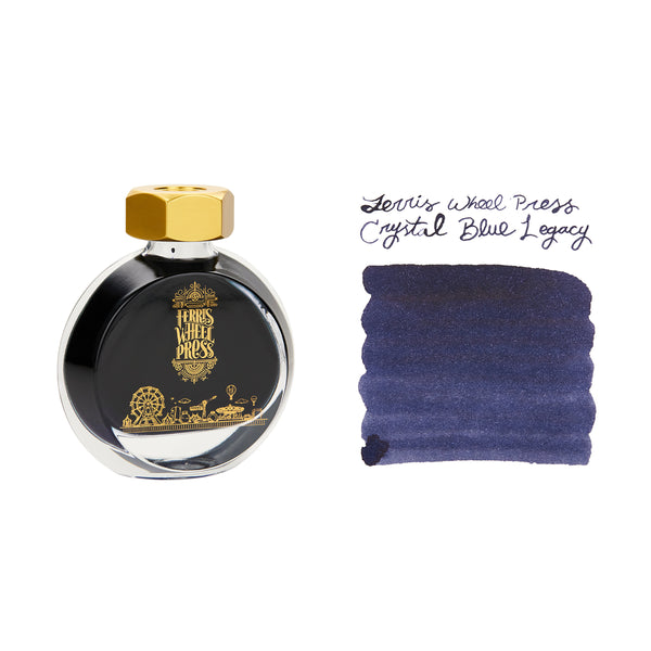 ［新品］Crystal Lake A Collection of Voyages Ferris Wheel Press Crystal Blue Legacy - 38ml Fountain Pen