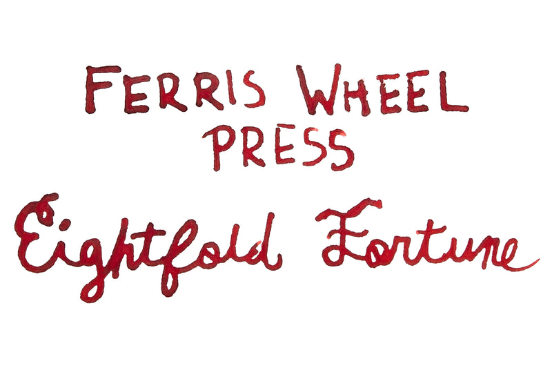 Ferris Wheel Press Eightfold Fortune  - Ink Sample (Lunar New Year Edition)
